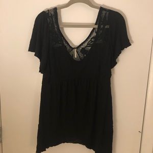 Free People Lace Babydoll Top